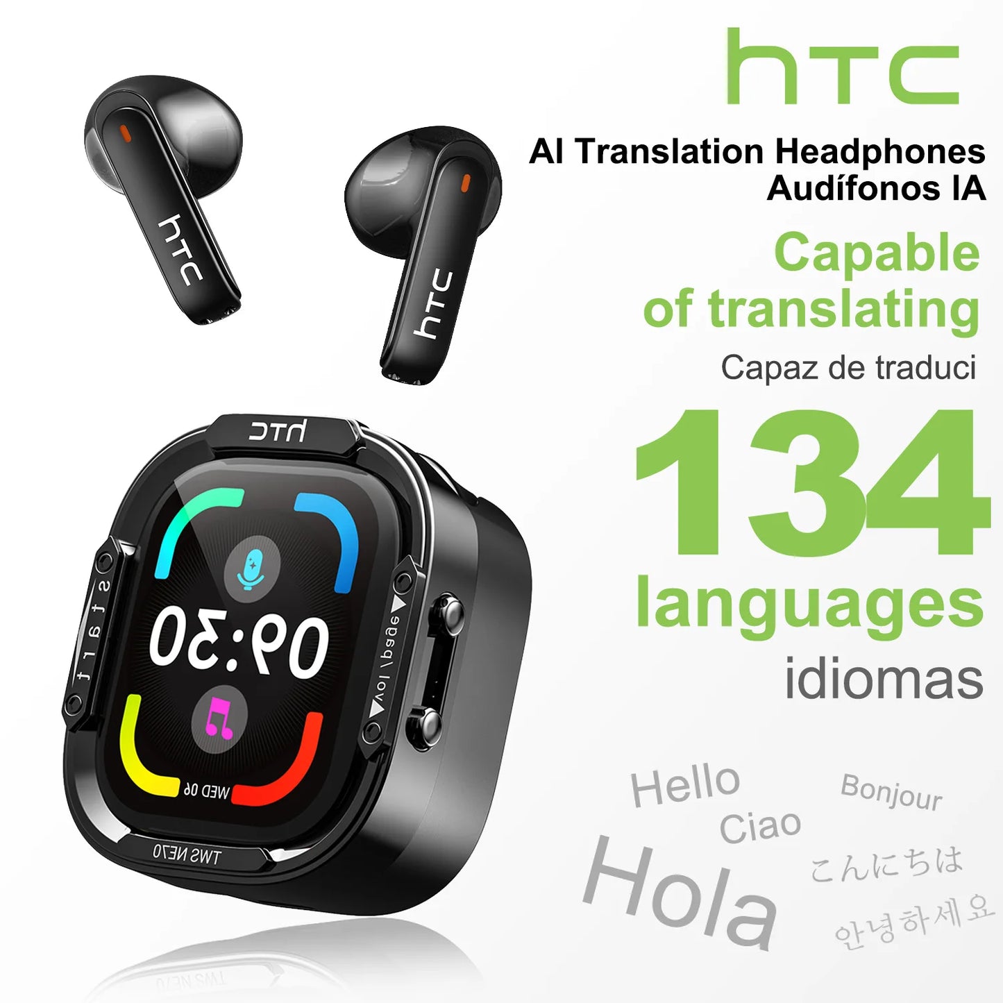 HTC NE70 AI Translator Bluetooth Earbuds