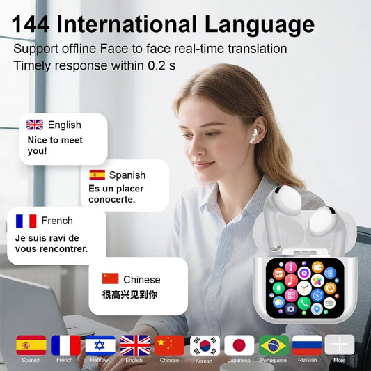 Smart Translator Noise Cancelling Earbuds